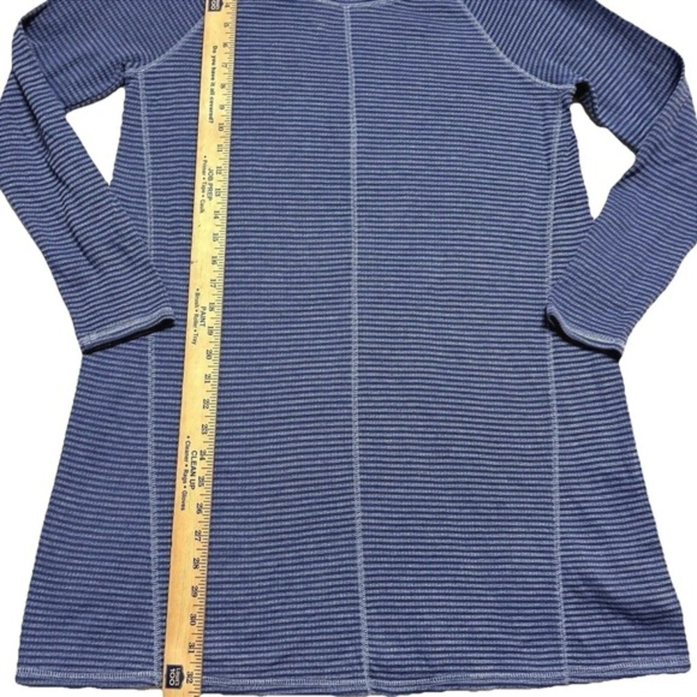 J. Jill Knit Dress Blue Stripe‎ Cottagecore Coastal Bohemian Women Small Petite - Picture 5 of 7